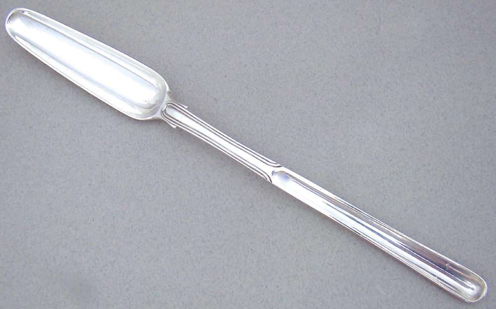 georgian silver marrow scoop by william eley william fearn london 1807