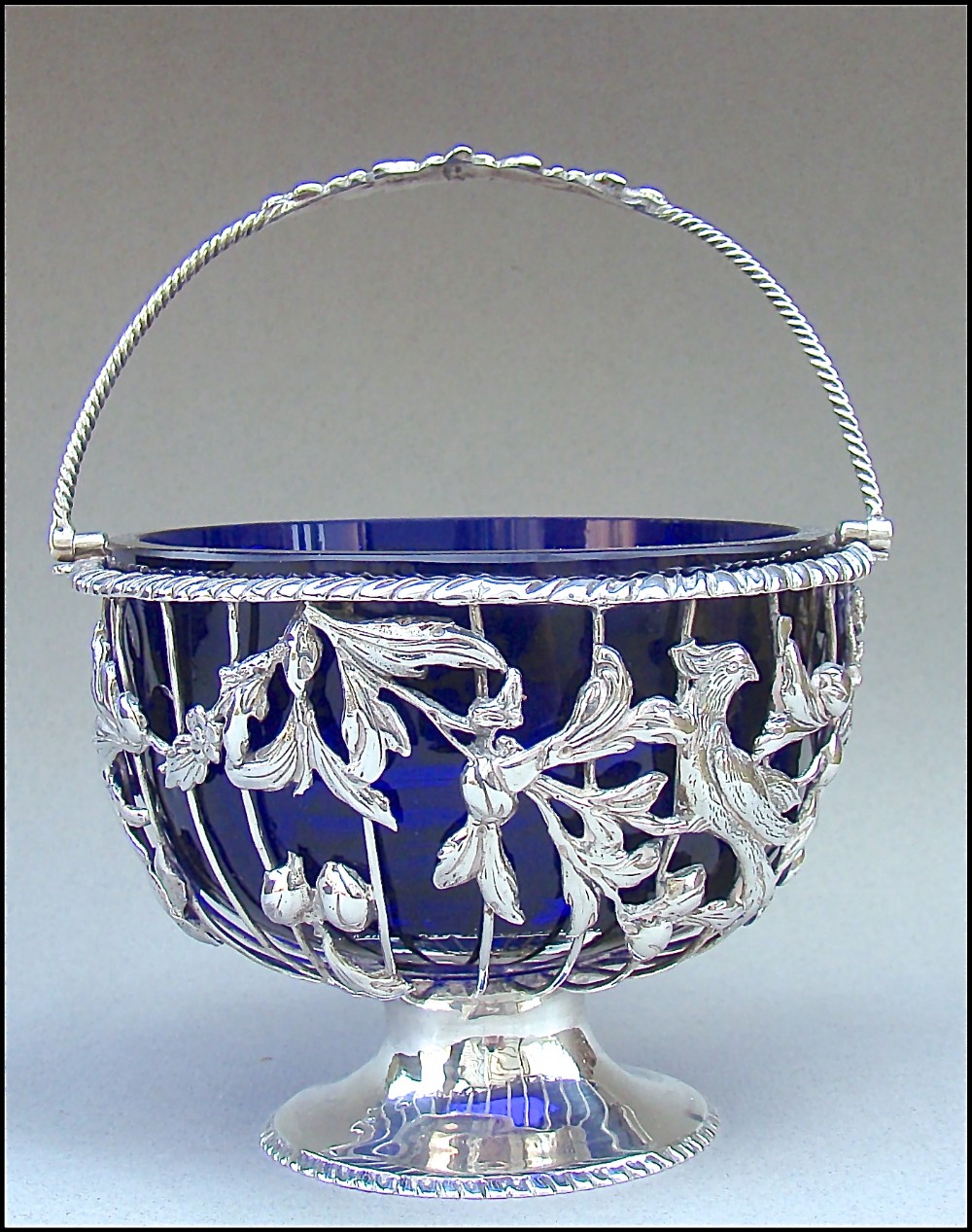 georgian silver wirework sugar basket by thomas pitt london 1769