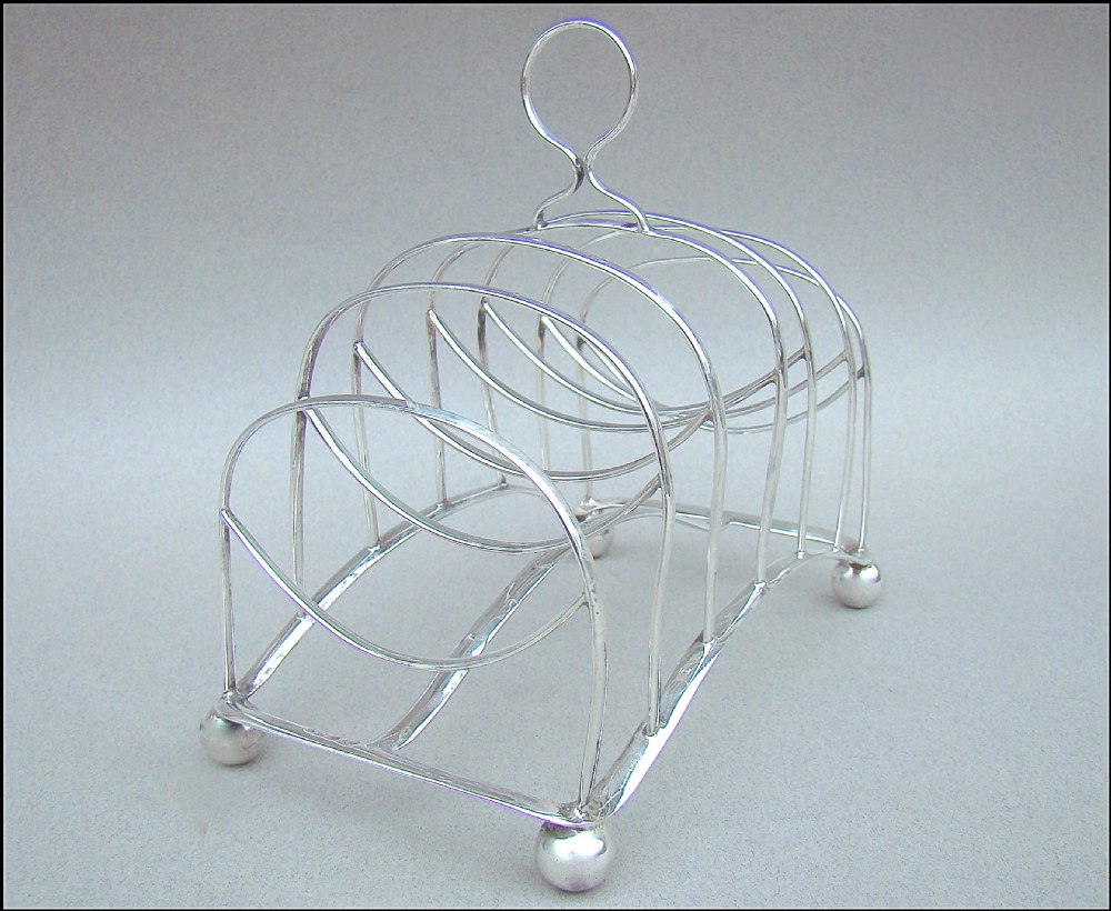 georgian silver toast rack sheffield 1811