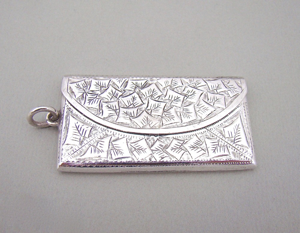 edwardian silver double stamp case by albert ernest jenkins chester 1909