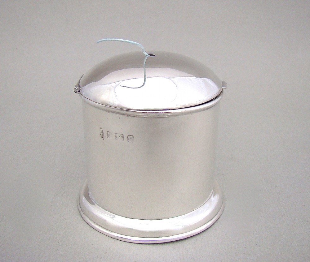 rare edwardian silver string box by hamilton co birmingham 1903