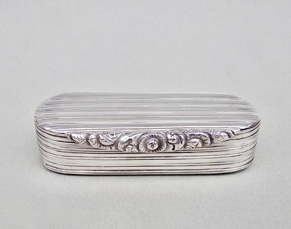 georgian silver snuff box by thomas purver london 1828