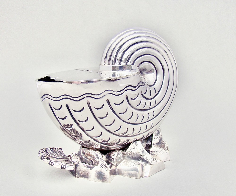 fabulous victorian silver plated nautilus spoon warmer circa 1880