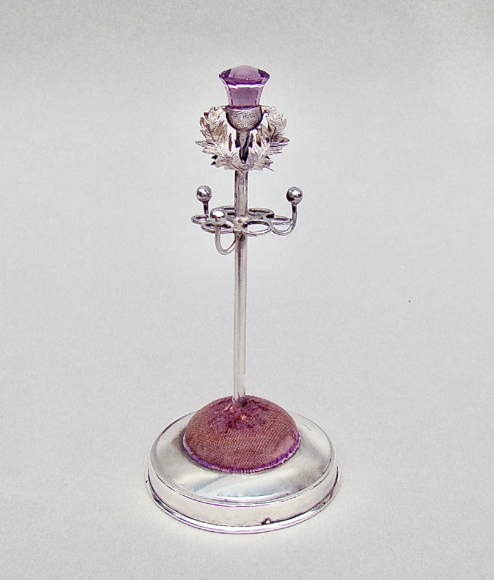 delightful edwardian silver hat pin holder by adie lovekin birmingham 1906