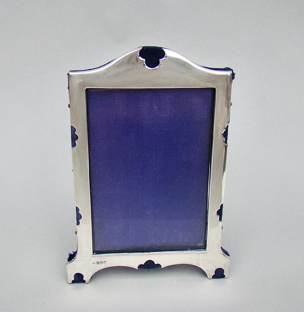 elegant edwardian silver photo frame by samuel jacob london 1902