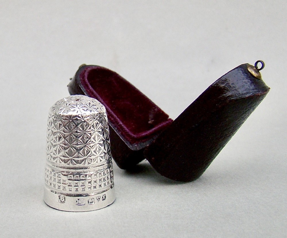 silver thimble by charles horner chester 1910