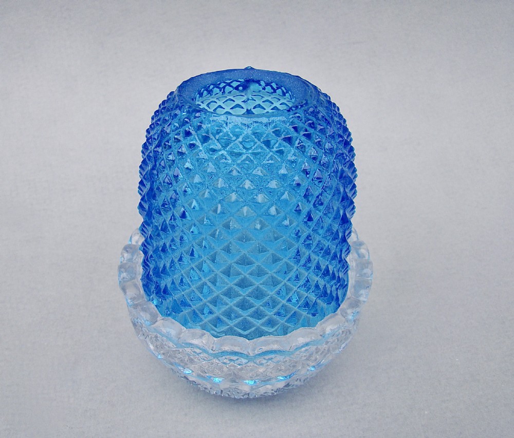 small victorian clarke pyramid turquoise glass fairy light circa 1880