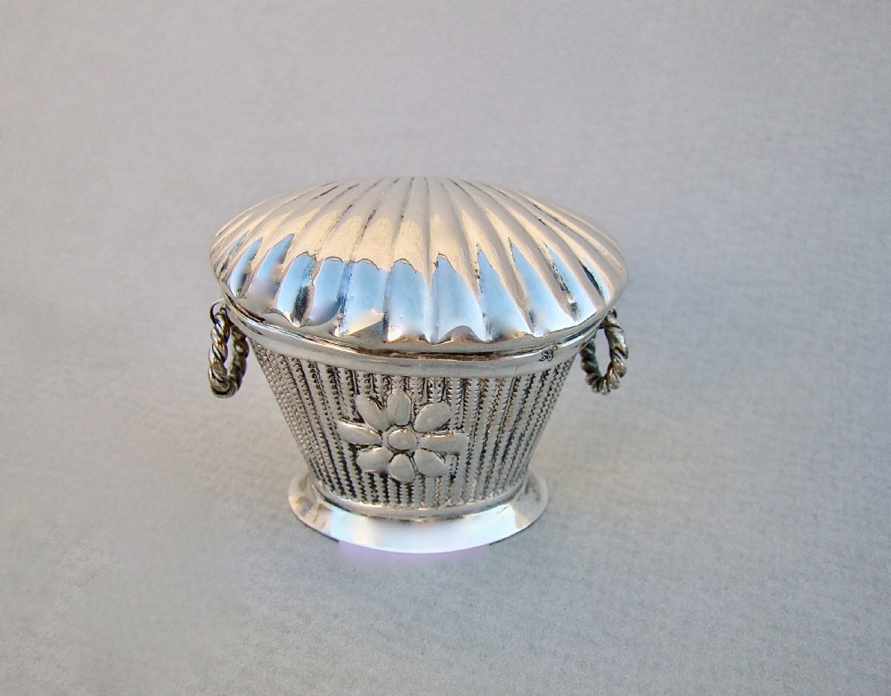 rare mid19th century dutch silver peppermint box netherlands 1834