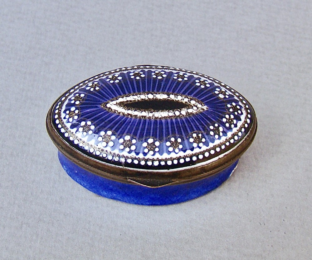 exquisite georgian bilston enamel patch box circa 1780