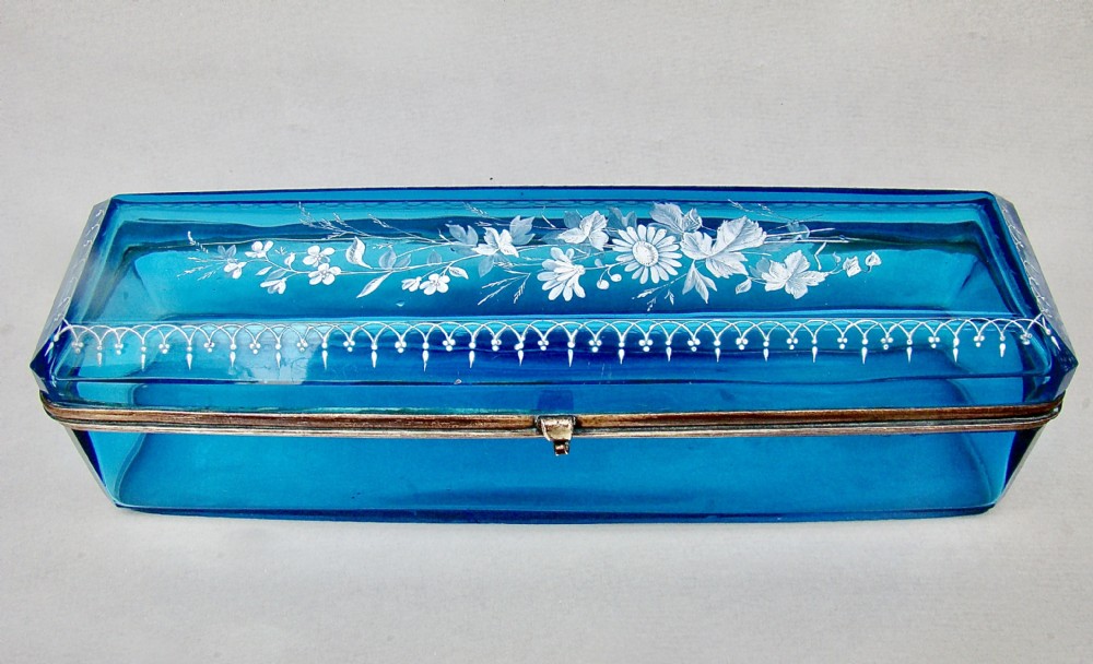 rare and fabulous 19th c french large casket or glove box c 1890