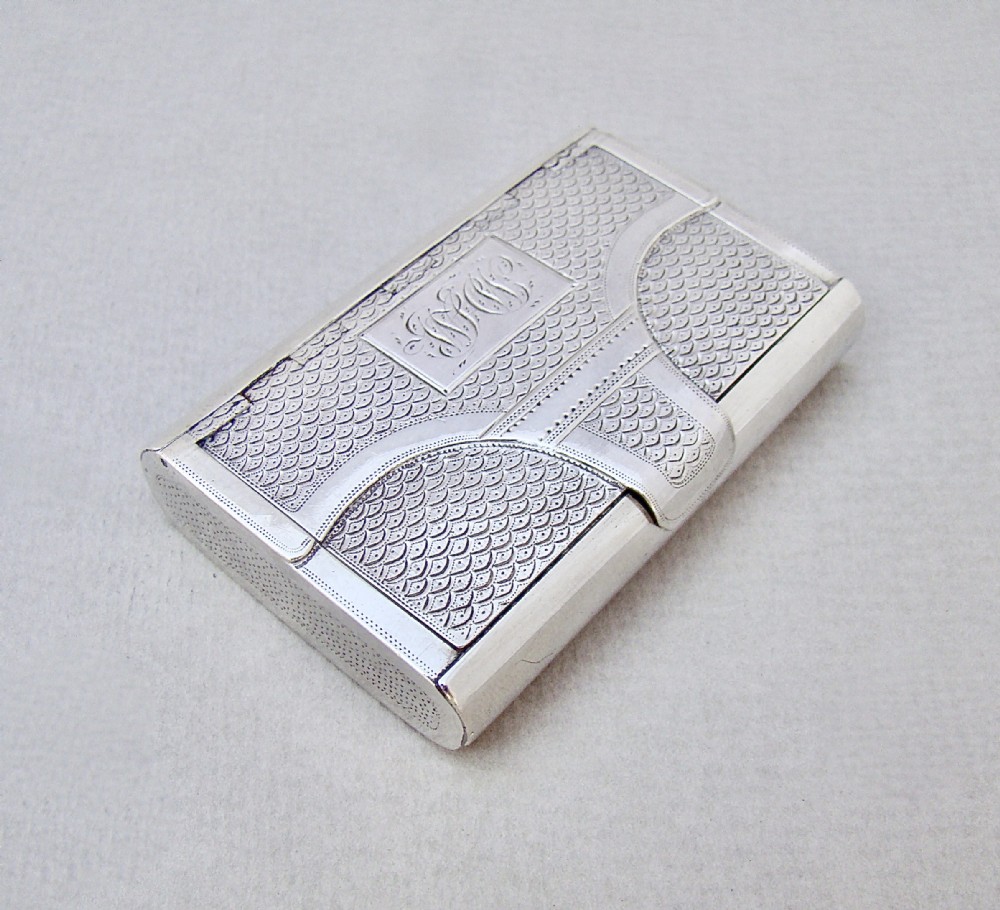 rare georgian silver purse snuff box by t simpson son birmingham 1816