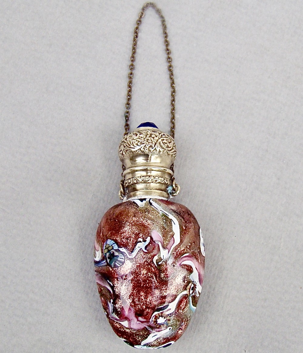 rare franchini bigaglia murano murrine glass perfume bottle circa 1850