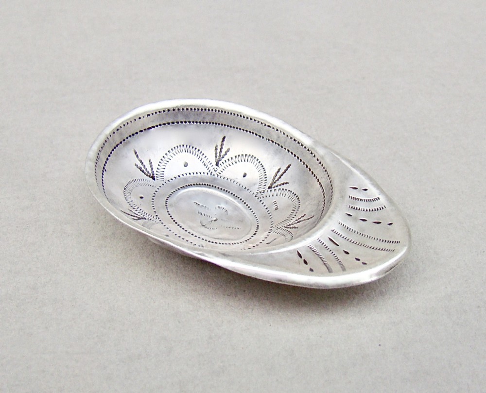 rare georgian silver jockey cap caddy spoon by samuel pemberton birmingham circa 1795