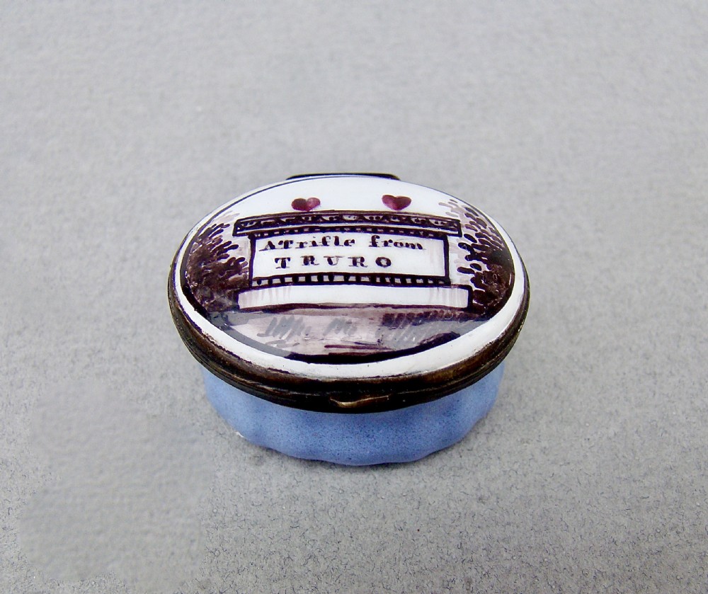 exquisite georgian bilston enamel patch box circa 1780