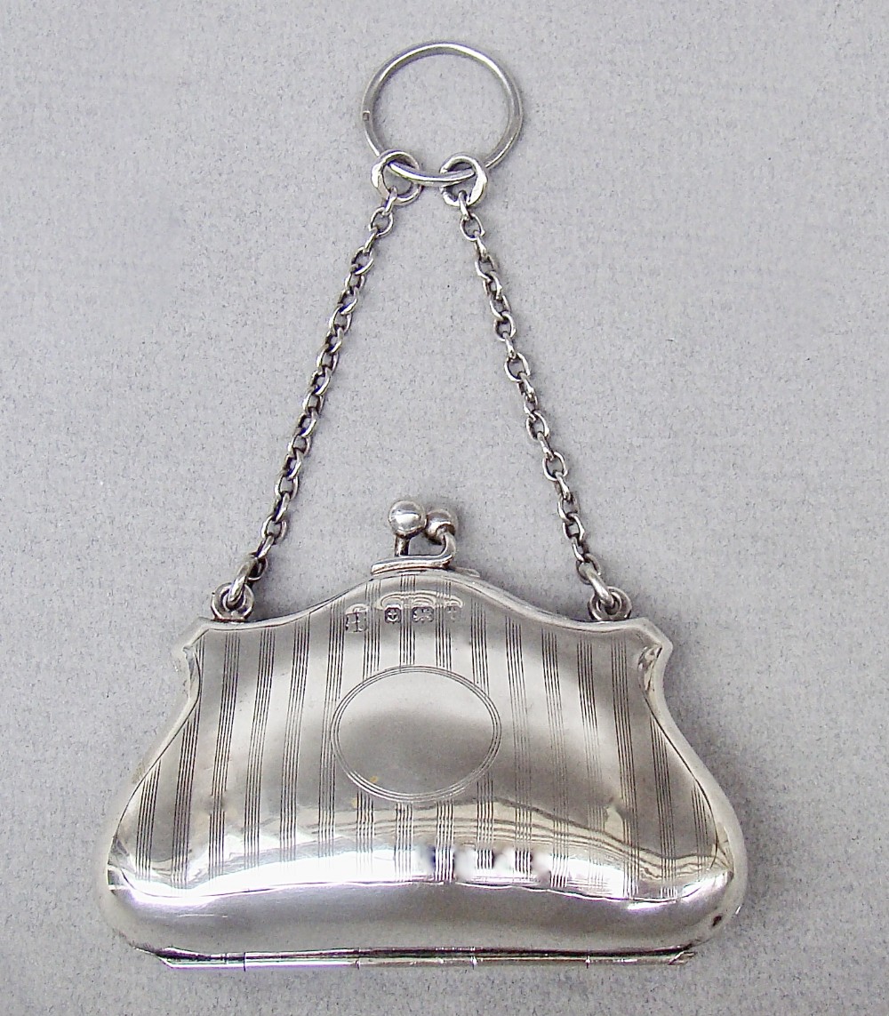 delightful george v silver cocktail purse by the boots company birmingham 1918