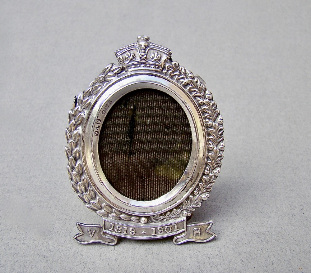 exquisite miniature silver commemorative victorian silver photo frame birmingham 1900