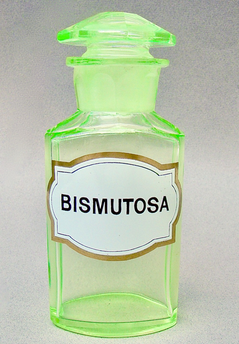 rare small victorian uranium glass apothecary jar circa 1890