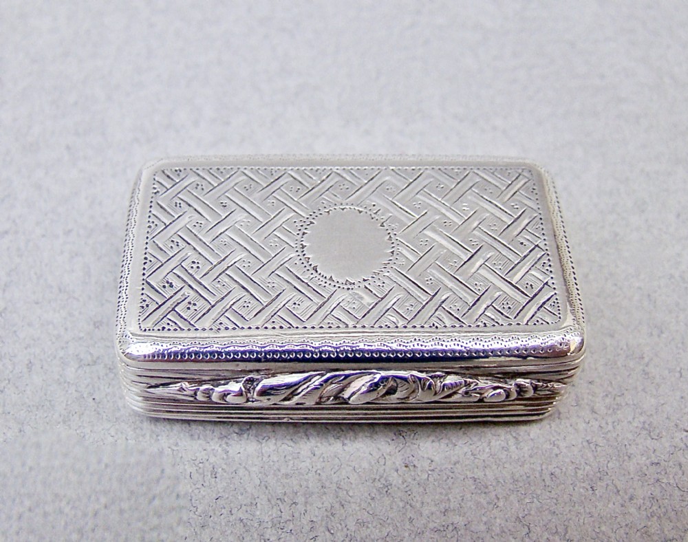exquisite georgian silver pill box by joseph taylor birmingham 1826